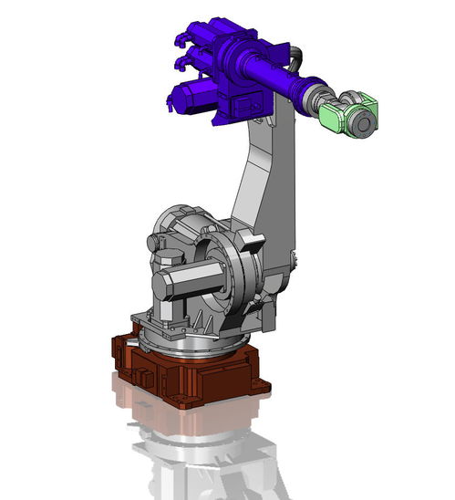 發(fā)那科 430六軸工業(yè)機(jī)器人3d模型 solidworks設(shè)計(jì) 附stp格式下載 10.37 mb,zip格式 三維模型